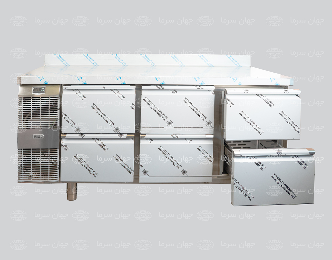 یخچال میز کارکشودار zanussi